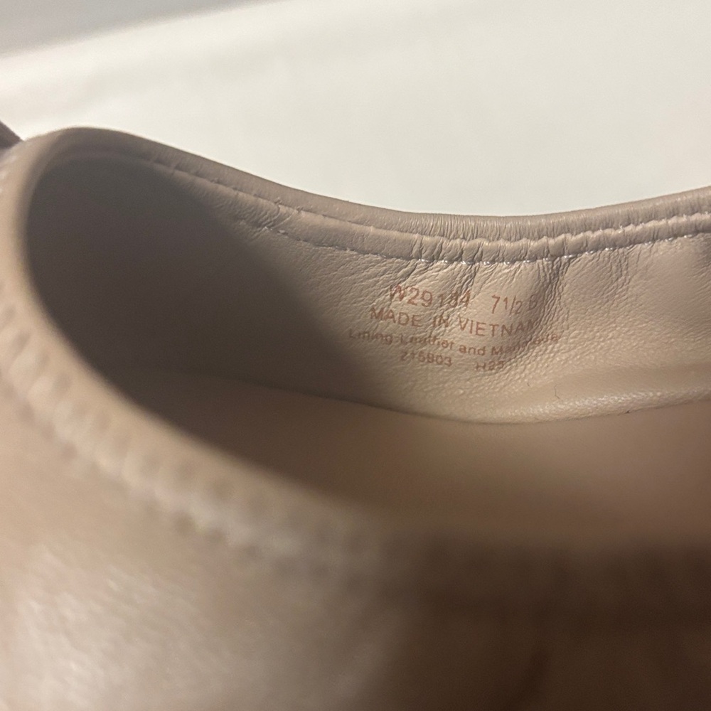 Cole Haan Women's Tan Loafers with Gold Detail - Picture 4 of 7
